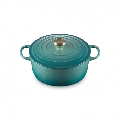 Cast Iron Round Casserole 26cm - Bleu Riviera - Le Creuset LE CREUSET LC21177260994450