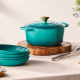 Cast Iron Round Casserole 26cm - Bleu Riviera - Le Creuset LE CREUSET LC21177260994450