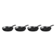 Conjunto de 4 Mini Frigideiras Skillet 16cm - Gourmand Preto - Le Creuset LE CREUSET LC20505160000425