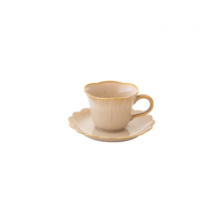 Chávena de Café com Pires Terracota - Fleuri - Easy Life EASY LIFE ELR3076FLRT