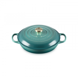 Caçarola Baixa Ferro Fundido 30cm - Bleu Riviera - Le Creuset LE CREUSET LC21180300994450