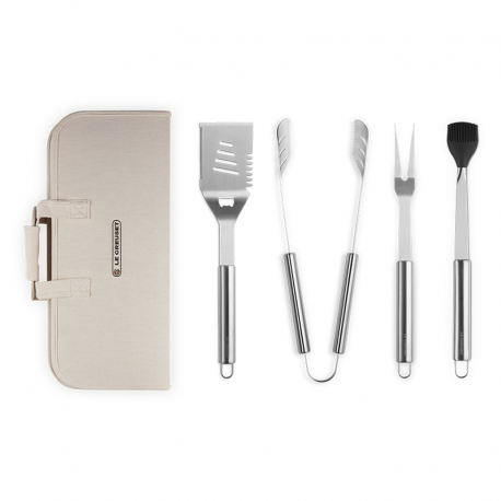 Set 4 Utensilios BBQ con Estuche de Viaje - BBQ Beige - Le Creuset LE CREUSET LC41906001400100