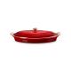 Fuente Ovalada para Pescado con Tapa 34cm Cerise - Heritage - Le Creuset LE CREUSET LC81065600600350