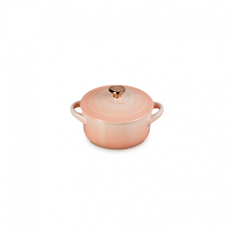Petite Pêche Casserole with Gold Heart Knob - L'Amour - Le Creuset LE CREUSET LC81901104230303
