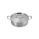 Caçarola Baixa com Tampa 26cm 3-Ply - Essential Inox - Le Creuset LE CREUSET LC53077260010000