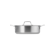 Cacerola Baja con Tapa 26cm 3-Ply - Essential Inox - Le Creuset LE CREUSET LC53077260010000