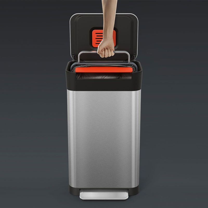 Trash Compactor Titan 30 Silver Joseph Joseph