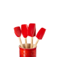 Pote e Conjunto de 4 Espátulas Cerise - Le Creuset LE CREUSET LC79003000600000