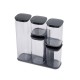 5 Storage Container Set with Stand - Podium Dark Grey - Joseph Joseph JOSEPH JOSEPH JJ81071