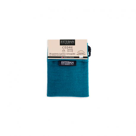 Refillable Scented Pouch Blue - Cèdre - Esteban Parfums ESTEBAN PARFUMS ESTCED-216