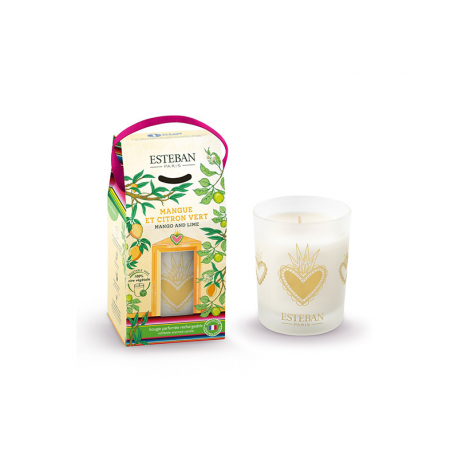 Vela Perfumada Recarregável 180gr - Manga e Lima - Esteban Parfums ESTEBAN PARFUMS ESTBMC-001