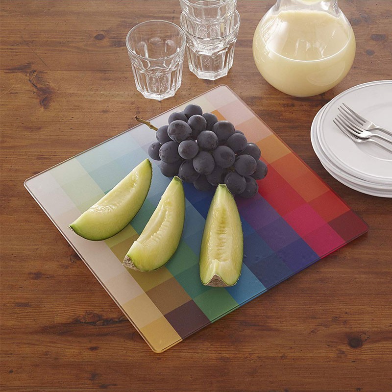 Tabla de Cristal Cuadrada - Bloques Transparente - Joseph Joseph