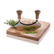 Chopping Knife with Cutting Board - Yuma Steel And Wood - Gefu GEFU GF12631
