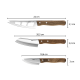 Conjunto de 3 Facas para Queijo - Cavina Madeira - Gefu GEFU GF13858