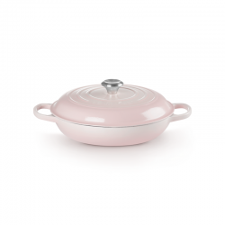 Caçarola Baixa 30cm Shell Pink - Signature - Le Creuset