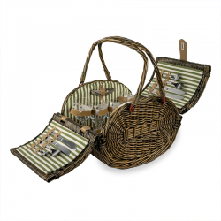 Picnic Basket for 4 People Green - Wd Lifestyle WD LIFESTYLE WD798