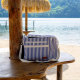 Striped Cooler Bag with Bottle Pocket Blue - Wd Lifestyle WD LIFESTYLE WD729BL