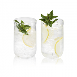 Conjunto de 2 Copos de Água 330ml - Linoa Transparente - Gefu GEFU GF16610