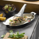 Serving Platter with Tongs - Presento Steel, Black And White - Gefu GEFU GF89584