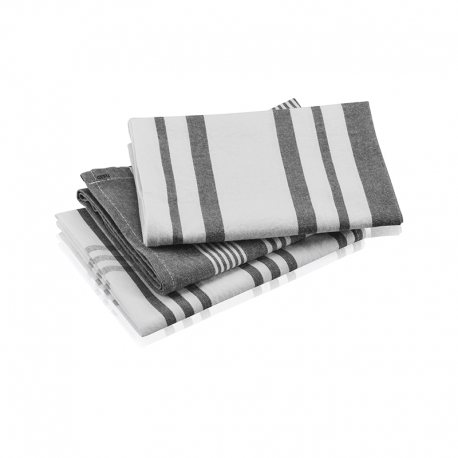 Set of 3 Tea Towels - Swift Grey And White - Gefu GEFU GF29267