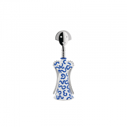 Corkscrew White and Blue Delf - Anna G. - Alessi ALESSI ALESAM01A8