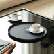 23cm Round Black Tray - Pleats - Alessi ALESSI ALESJK02/23B