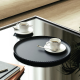 31cm Round Black Tray - Pleats - Alessi ALESSI ALESJK02/31B