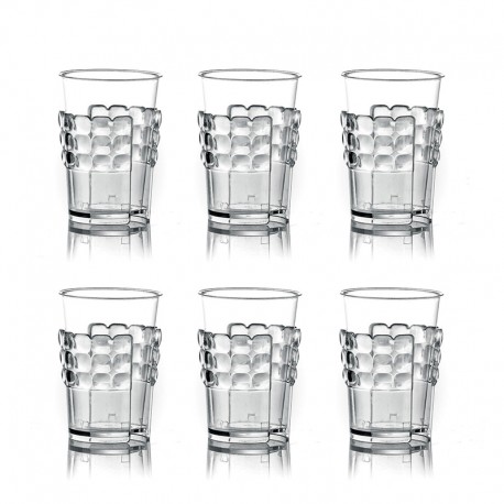 Conjunto de 6 Porta-Copos Transparente - Tiffany - Guzzini GUZZINI GZ19970000