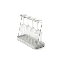 Folding Wine Glass Drying Rack - Drysmart Grey - Joseph Joseph