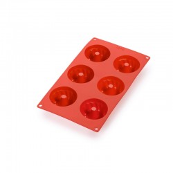 Molde De 6 Mini Savarin Rojo - Lekue LEKUE LK0621806R01M022