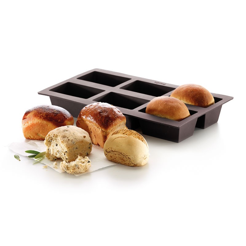 Molde muffins 6 cavidades 6 cm - Silicona - Lékué