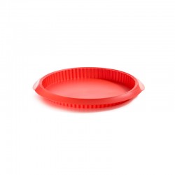 Silicone Mould For Quiches 28Cm Red - Lekue