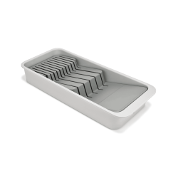 2-Tier Compact Knife Organiser - Drawerstore Stone - Joseph Joseph