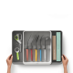 Expandable Utensil and Kitchen Accessories Organiser - DrawerStore Stone - Joseph Joseph JOSEPH JOSEPH JJ8500017
