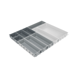10-Piece Drawer Organiser Set - Blox Stone - Joseph Joseph