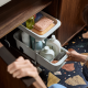 2-Tier Cupboard Organiser with Wheels - CupboardStore Stone - Joseph Joseph JOSEPH JOSEPH JJ8500001