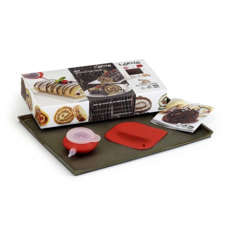 Kit Roll Cake Brown And Red - Lekue LEKUE LK3000006SURM017
