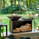 Black Wood-Fired Barbecue Island - 100 PRO Black - Ofyr OFYR OI4B100C
