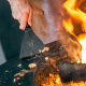 Black Wood-Fired Barbecue Island - 100 PRO Black - Ofyr OFYR OI4B100C
