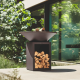 Barbecue a Lenha Classic+ Storage Preto 100 - Ofyr OFYR OC3B100