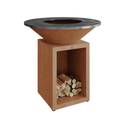 Classic+ Storage Corten 100 Wood-Fired Grill Brown - Ofyr OFYR OC3C100