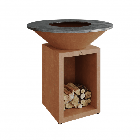 Classic+ Storage Corten 100 Wood-Fired Grill Brown - Ofyr OFYR OC3C100