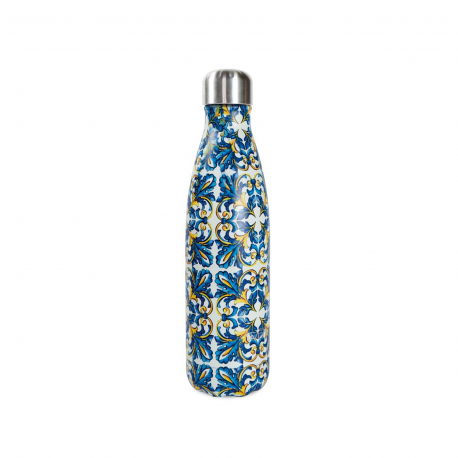Garrafa Térmica 500ml Majorica - WD365 Azul, Branco E Amarelo - Wd Lifestyle WD LIFESTYLE WD365MAIO