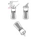 Combi Pepper Mill and Salt Shaker - Oslo Clear - Peugeot Saveurs PEUGEOT SAVEURS PG34542