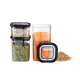 3-Piece Food Storage Container Set - Pantry Transparent And Black - Gefu GEFU GF12807
