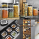3-Piece Food Storage Container Set - Pantry Transparent And Black - Gefu GEFU GF12807