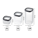 Conjunto de 3 Recipientes Herméticos - Pantry Transparente E Preto - Gefu GEFU GF12807