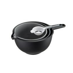 Juego de 4 Cuencos - Preparo Negro Y Gris - Gefu GEFU GF89475