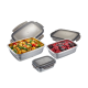 Conjunto de 3 Recipientes Herméticos - Preppo Cinza - Gefu GEFU GF89522