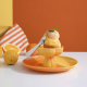 Conjunto Taça e Colher para Gelado Laranja Smoothie 11cm - Joy Laranja E Amarelo - Asa Selection ASA SELECTION ASA16494286